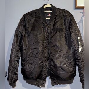 Southpole Black Bomber Jacket | Men’s Large